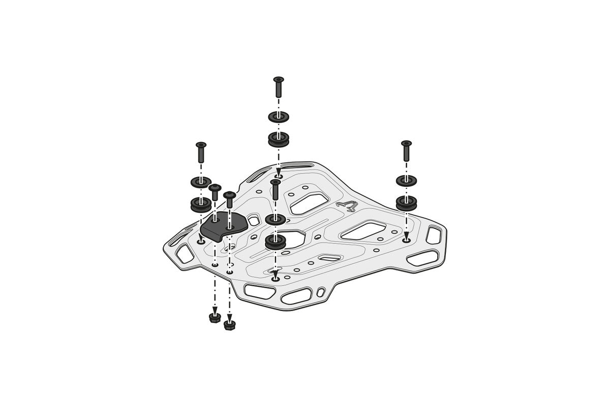 ADVENTURE-RACK Black. Yamaha Tracer 9 / GT / GT+ (24-).