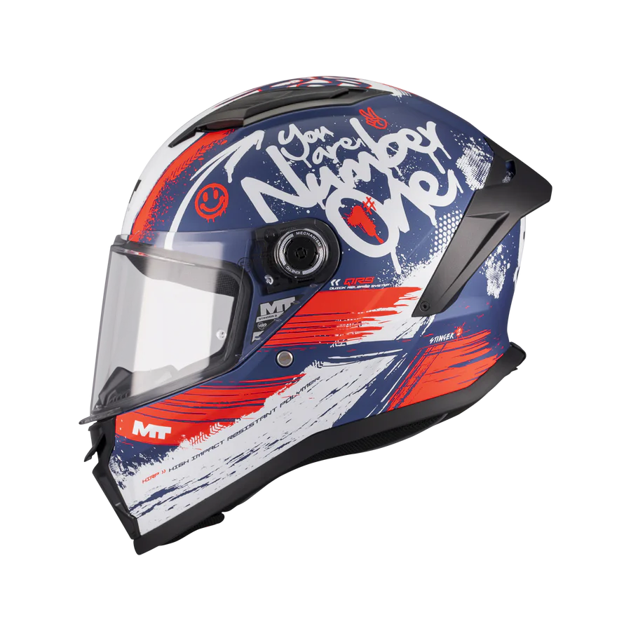HELMET MT FF126Y STINGER 2 YOUTH ROCKET C17 MATT