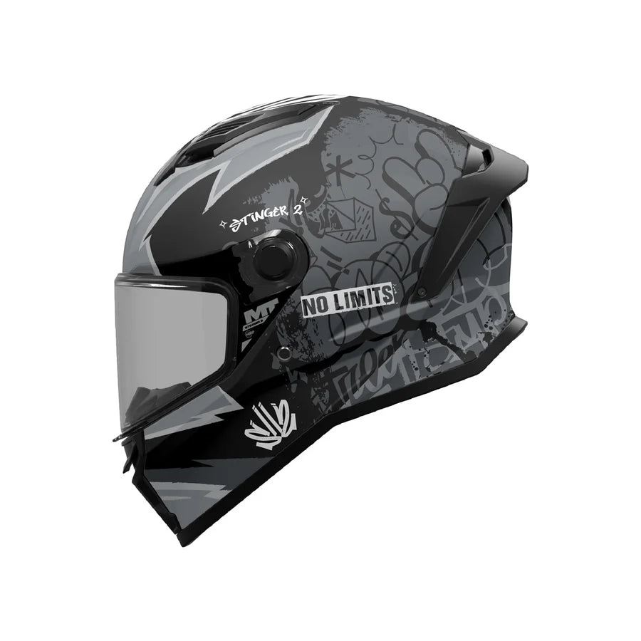 HELMET MT FF126Y STINGER 2 YOUTH TAGGER B2 MATT