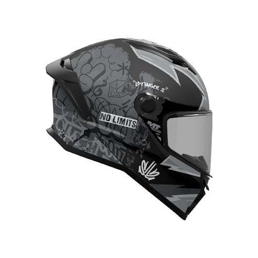 HELMET MT FF126Y STINGER 2 YOUTH TAGGER B2 MATT