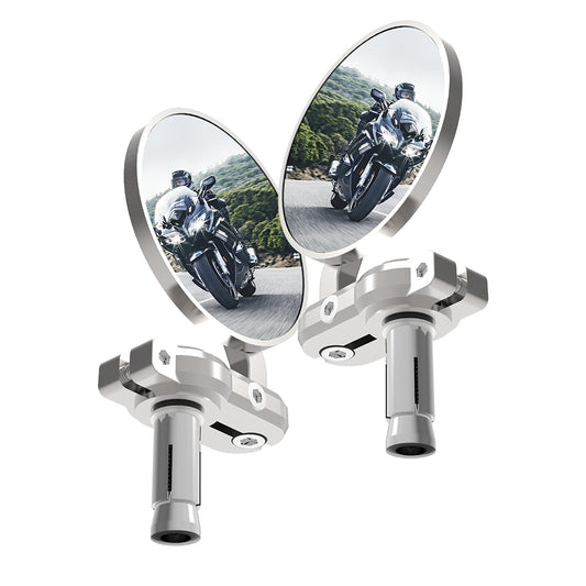 BarEnd Mirrors - Silver Set