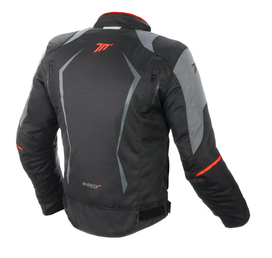 JACKET DF JR47 WINTER RACING MAN BLACK/red