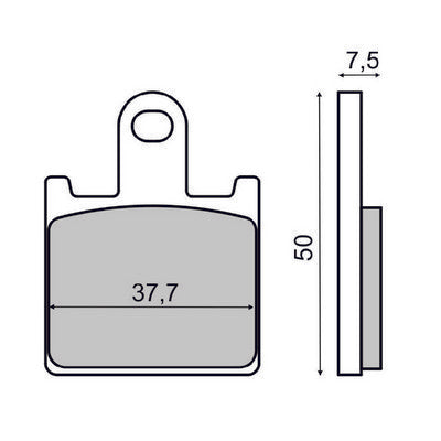 RMS Plaquette Frein Av Kaw Z1000