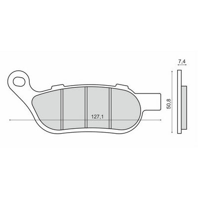 RMS Plaquettes Frein Harley Fxdl