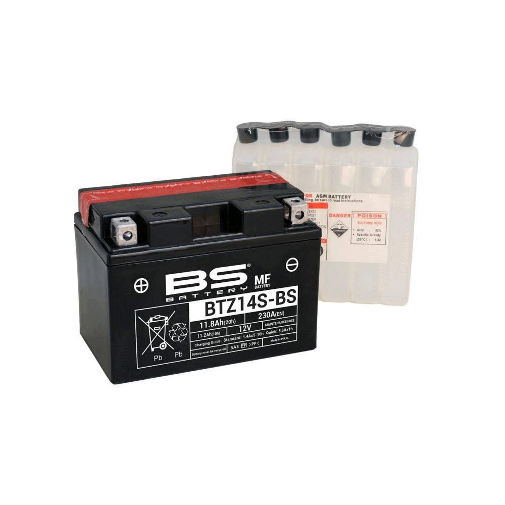 BIHR Batterie Bs Btz14S-Bs Sans Entretien Livree Avec Pack Acide