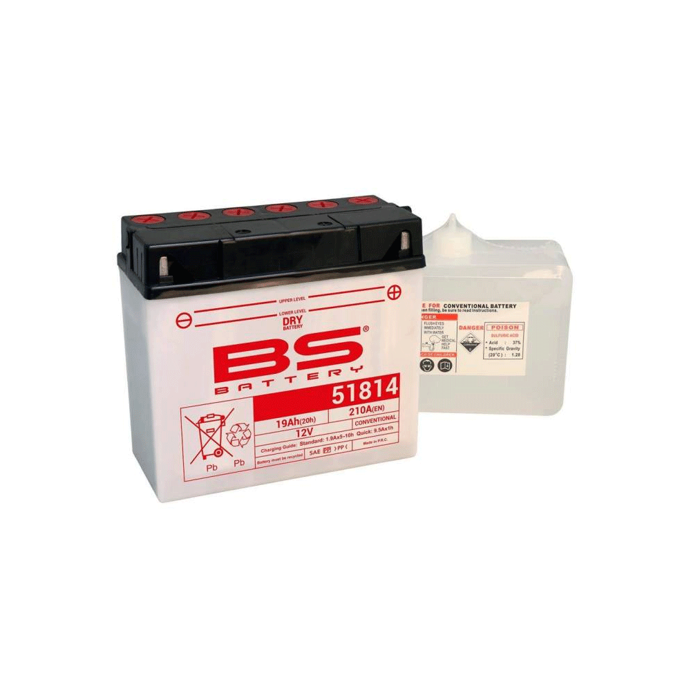 BIHR Batterie Bs 51814 Conventionnelle Livree Avec Pack Acide