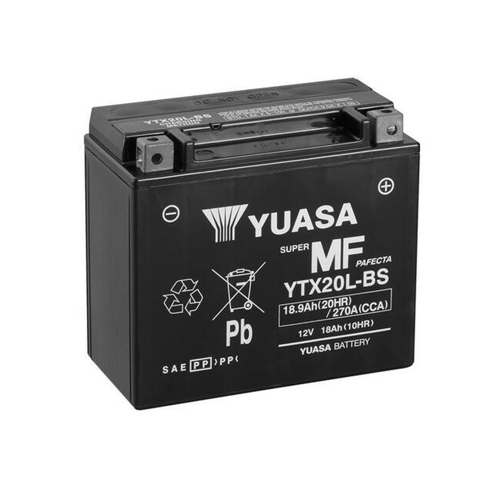 BIHR Batterie Yuasa Ytx20L-Bs Livree Avec Pack Acide