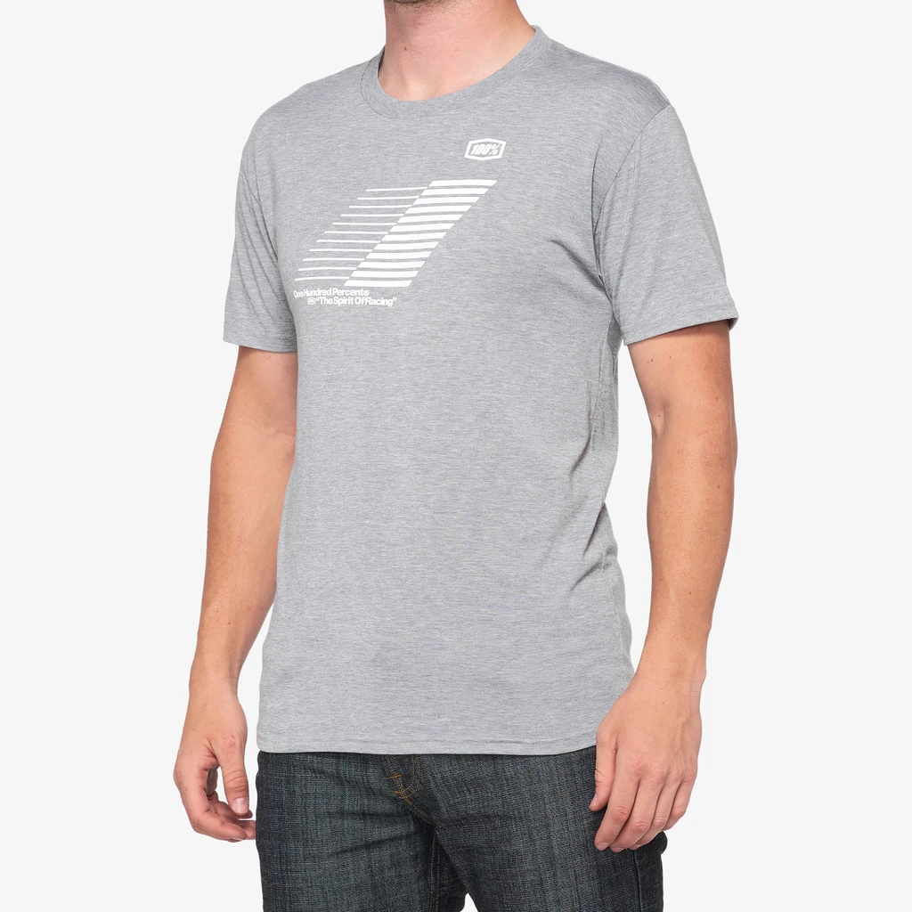 100% Helix Tech T-Shirt Heather Grey