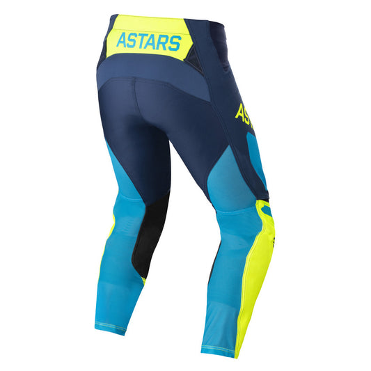 ALPINESTARS Pantalon Racer Factory Kids Bleu Fonce-Jaune Fluo