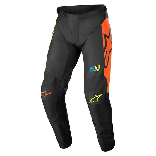 ALPINESTARS Pantalon Racer Compass Noir-Jaune Fluo-Corail