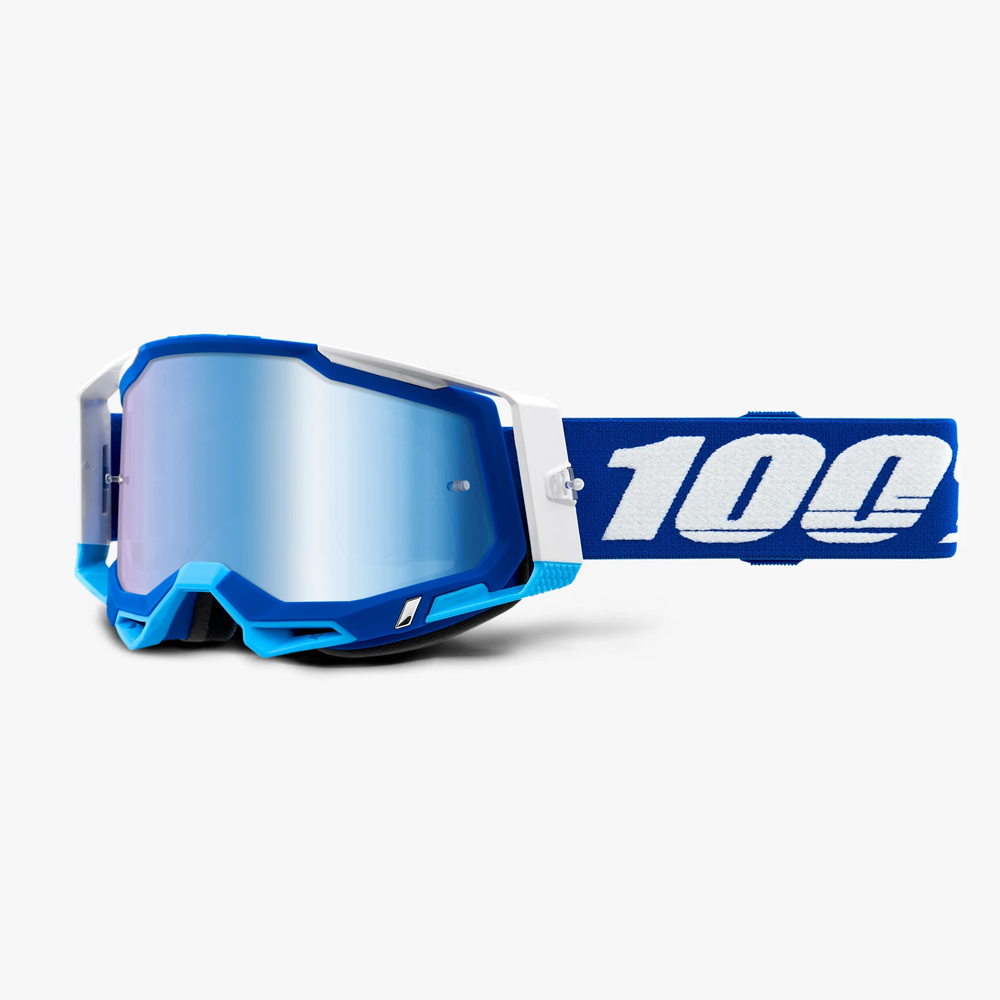 100% Racecraft 2 Goggle Bleu - Ecran Iridium Bleu