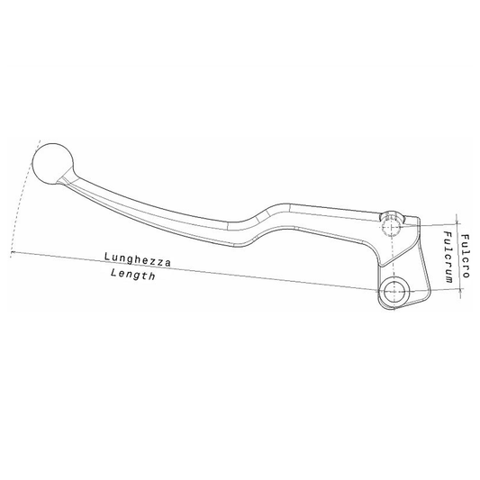 BIHR Levier D'Embrayage Complet Liberty 2/4 Tps Typhoon Vespa